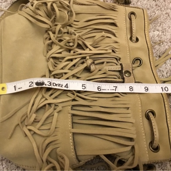 Patricia Nash Tan Fringed Crossbody Bag - Picture 9 of 11